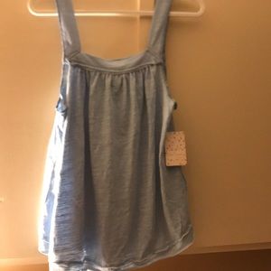 Blue spring tank top free people